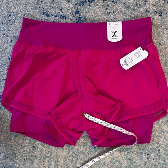 XERSION Womens Plus Size 1X Pink Shorts NWT - Picture 3 of 5